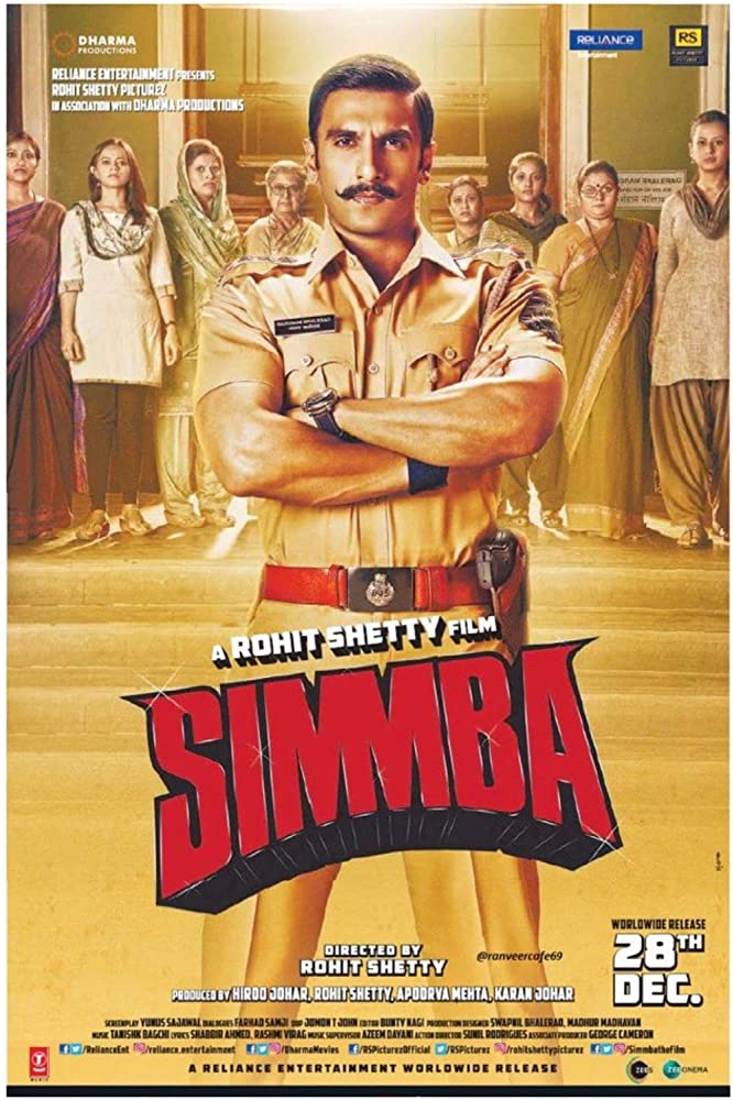 Simmba (2018) (Indian) Filmyzilla Free Download